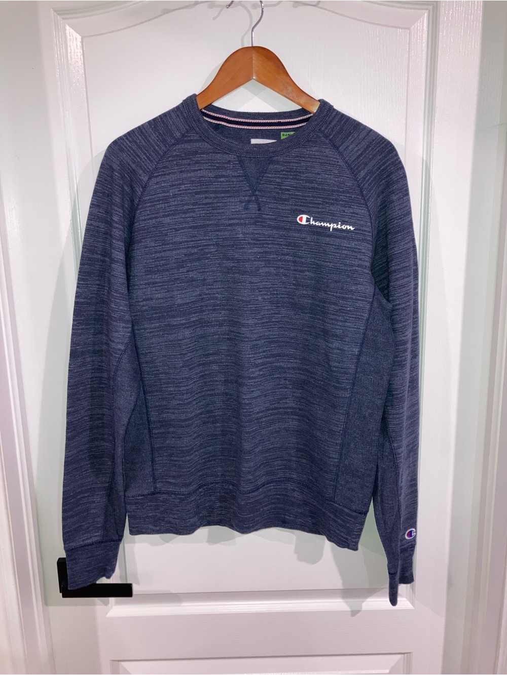 Champion Heather Navy Blue Crewneck Sweatshirt - size S